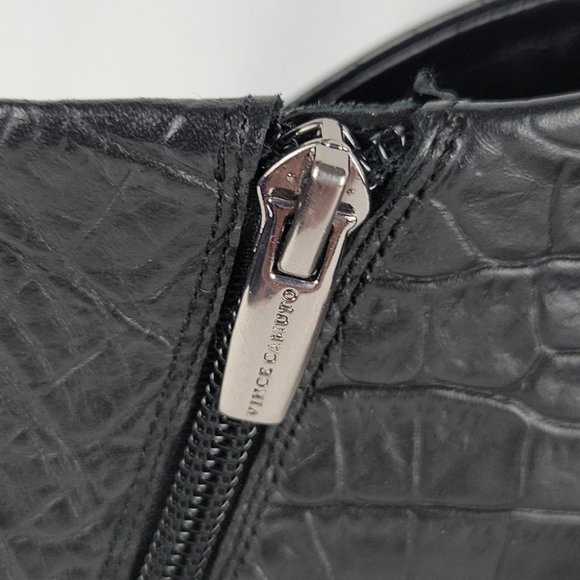 Vince Camuto Jorgetta Ankle Bootie Black Leather Size 9.5 - Picture 12 of 16